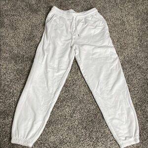 Forever 21 White Sweatpants